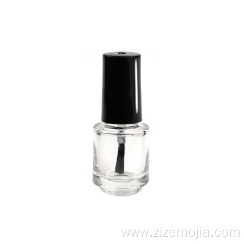 Square 8ml empty nail polish bottle with brush